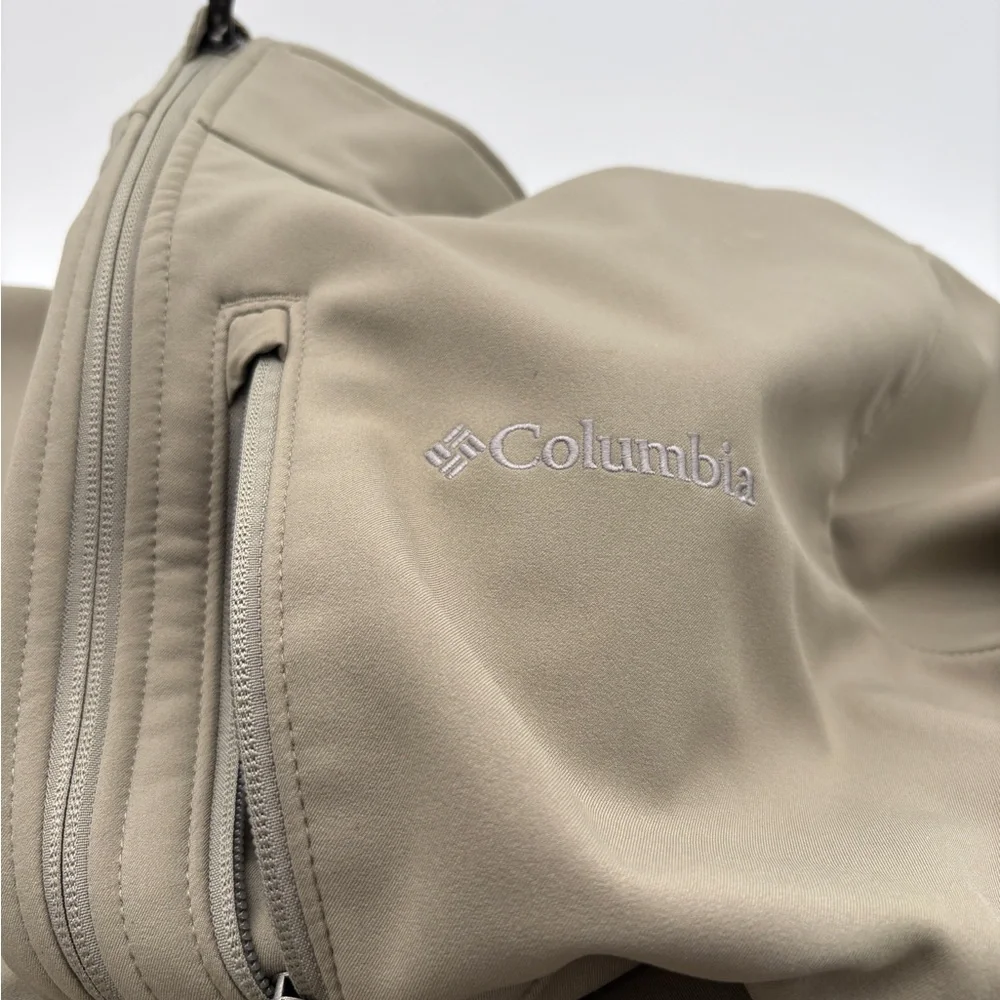 Pre Owned Size XL Columbia Mens Fleece Lined 3 Pocket Khaki Performance Jacket